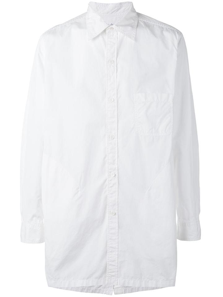 Yohji Yamamoto - Oversized Long Sleeve Shirt - Men - Cotton - 4, White, Cotton