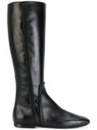 Tod's Stitch Detail Boots - Black