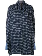 Bernhard Willhelm Geometric Print Cardigan - Blue