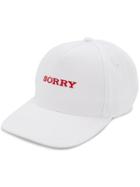 Walk Of Shame Sorry Embroidered Baseball Cap - White