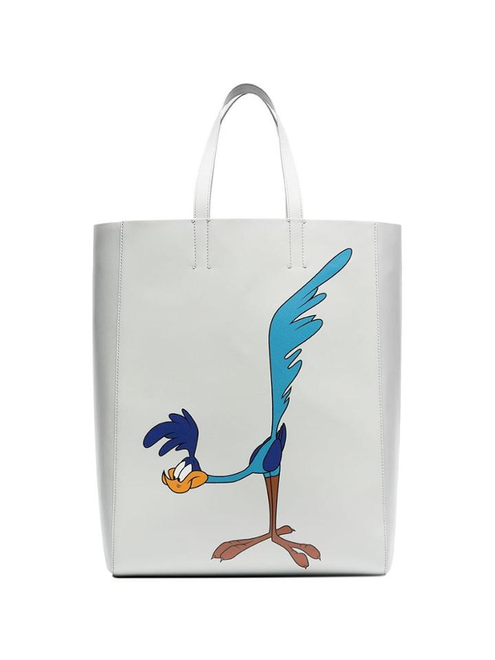 Calvin Klein 205w39nyc Road Runner Motif Tote Bag - White