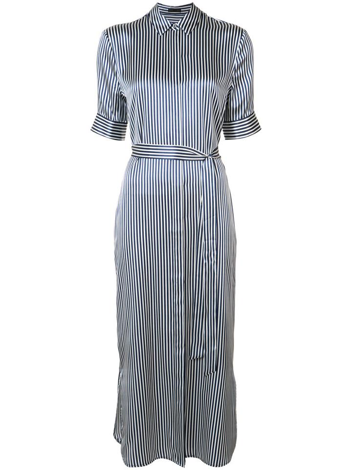 Atm Anthony Thomas Melillo Striped Midi Shirt Dress, Women's, Size: Xs, Blue, Silk