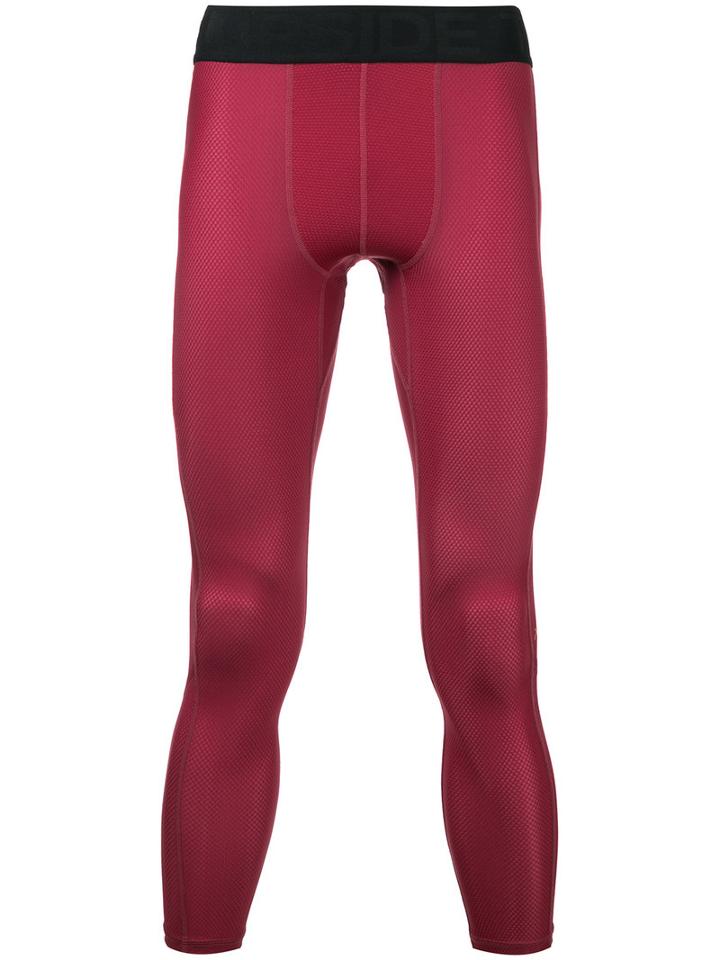 The Upside - Stealth Long Tights - Men - Nylon/synthetic Enamel - M, Red
