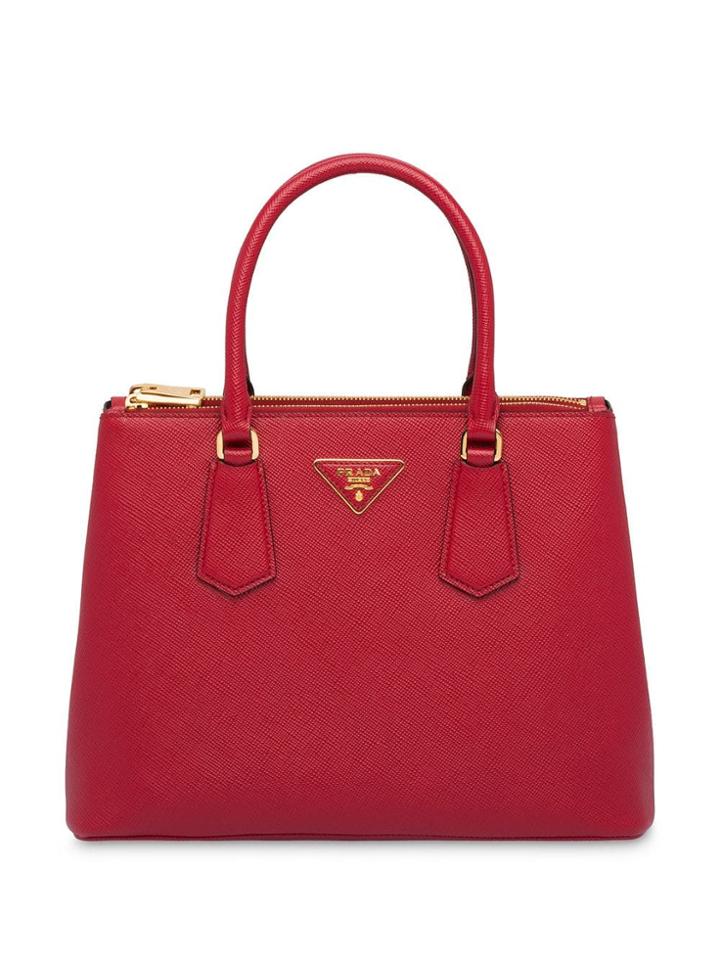 Prada Galleria Top Handle Bag - Red