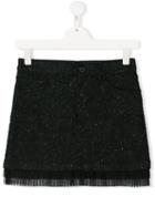Dondup Kids Pleated Tulle Skirt - Black