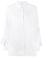 Escada Sport Ruffled Sleeved Shirt - White