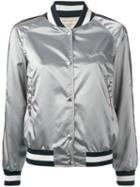 Maison Kitsuné - Zipped Jacket - Women - Polyamide/acetate/viscose - M, Grey, Polyamide/acetate/viscose