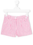 Il Gufo - Striped Shorts - Kids - Cotton/spandex/elastane - 4 Yrs, Pink/purple