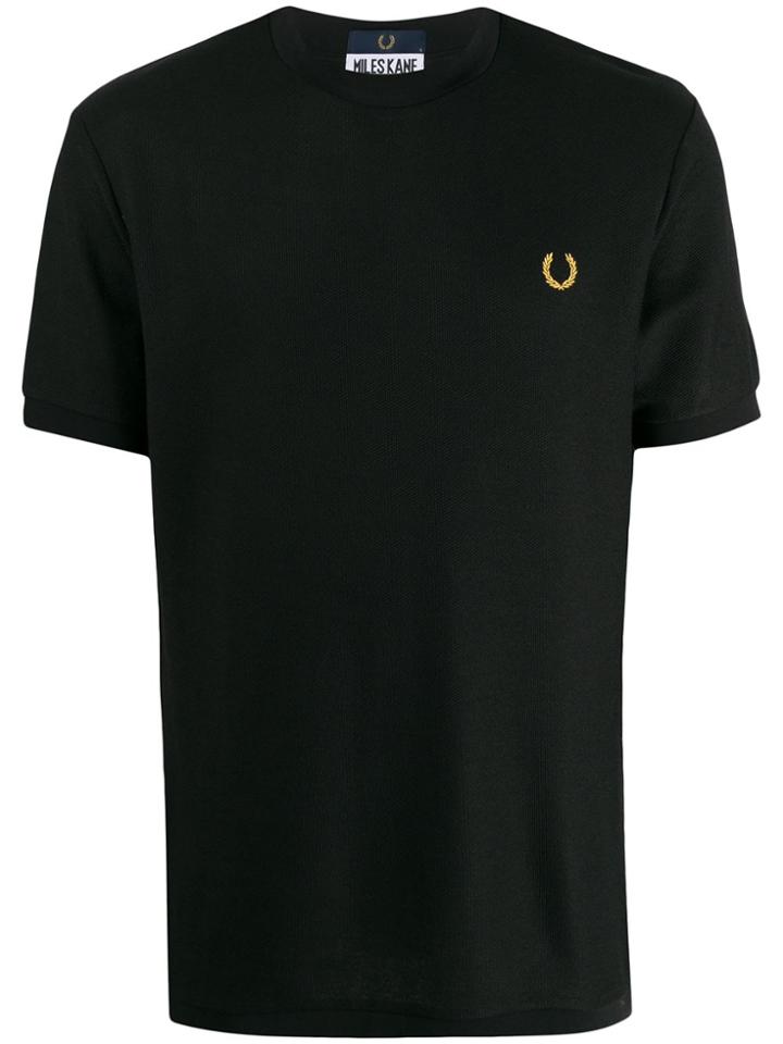 Fred Perry Miles Kane Turtle Neck Pique Tee - Black