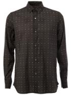 Ann Demeulemeester Grise Patterned Shirt, Men's, Size: Xs, Black, Cotton