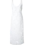 Manning Cartell Leaf Pattern Midi Dress - White