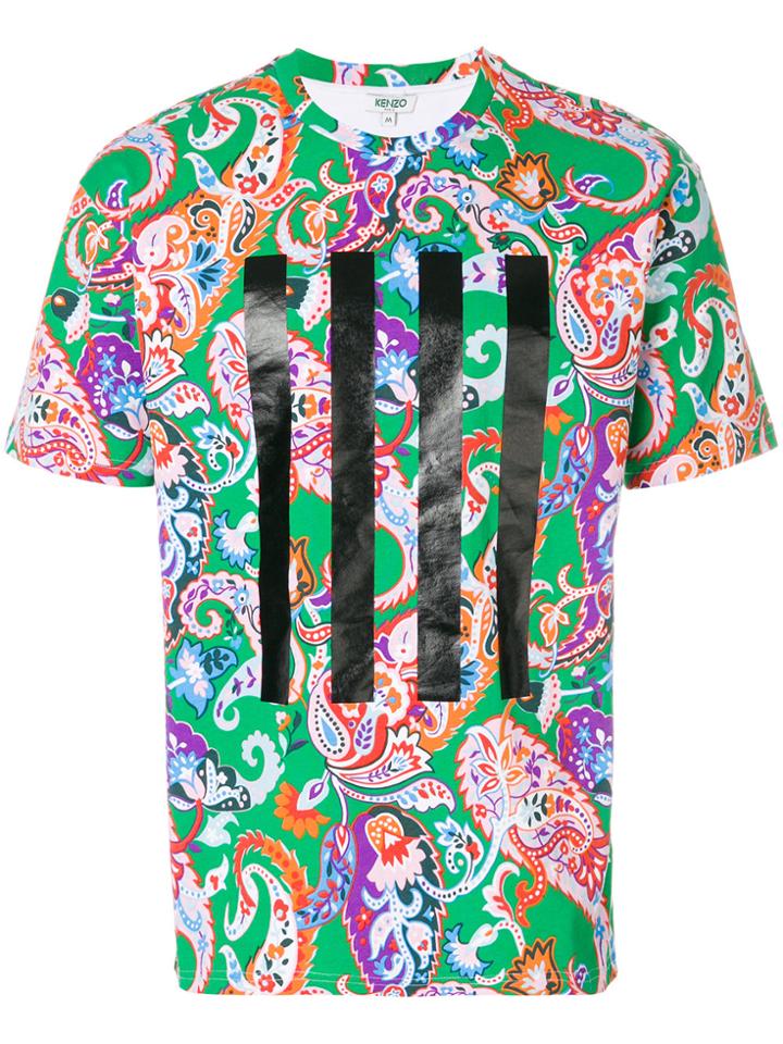 Kenzo Sequinned Paisley Print T-shirt - Multicolour