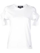 Paule Ka Ruffle Knitted Top - White