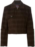 John Galliano Vintage Checked Corduroy Jacket - Brown