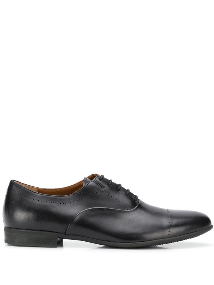 Fratelli Rossetti Perforated Detail Oxford Shoes - Black