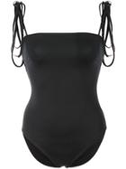 Proenza Schouler Tie Detail One Piece Swimsuit - Black