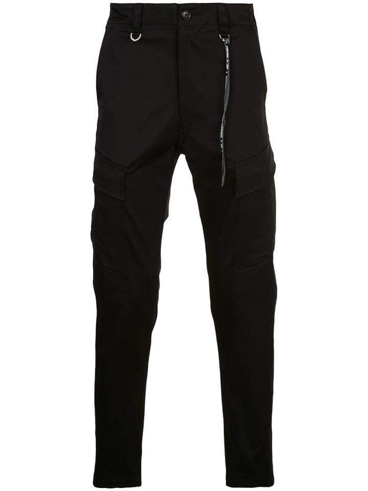 Mastermind Japan Panelled Tapered Trousers - Black