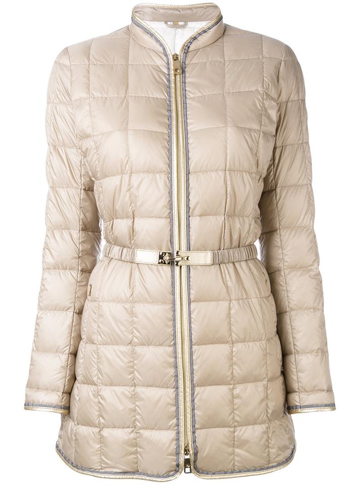 Fay - Belted Puffer Jacket - Women - Feather Down/polyamide/polyester/polyurethane - M, Nude/neutrals, Feather Down/polyamide/polyester/polyurethane