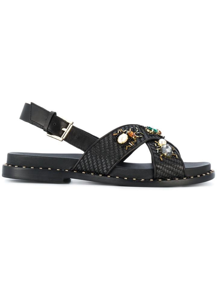 Ash Maya Sandals - Black