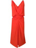 Aspesi Empire Line Ruffled Dress - Orange