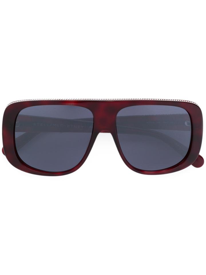 Stella Mccartney Eyewear Square Frame Sunglasses - Red