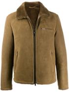 Desa 1972 Shearling Collar Jacket - Green