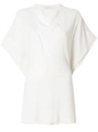 Agnona Layered Relaxed Top - Neutrals