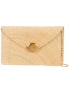 Kayu Chain Strap Envelope Clutch Bag - Brown