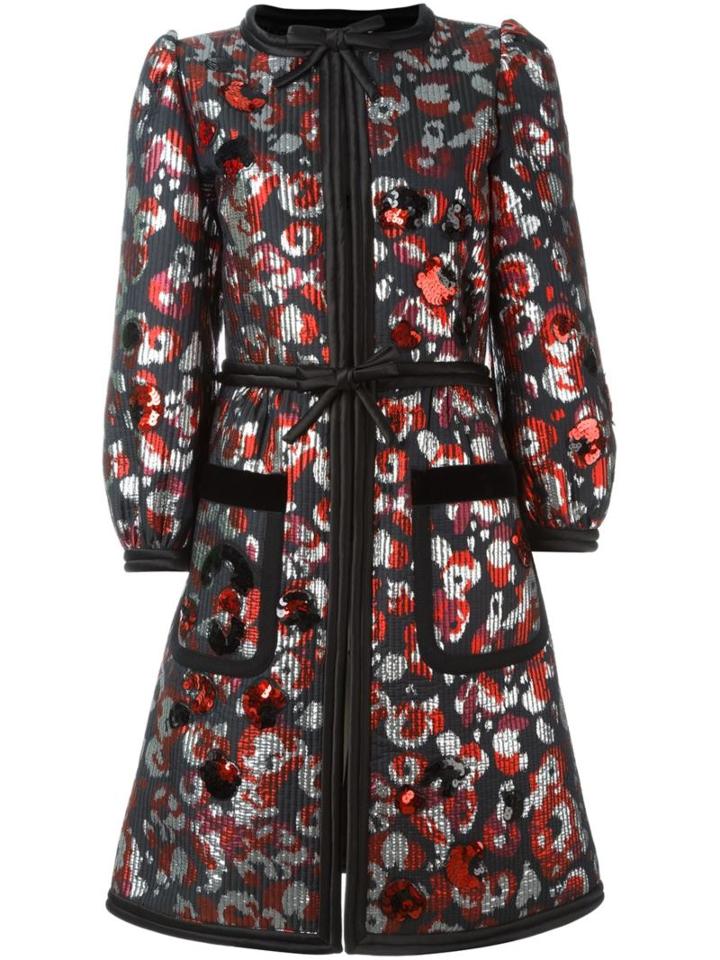 Marc Jacobs Warped Flower Sequin Coat