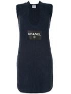 Chanel Pre-owned Cc Logos Sleeveless Dress One Piece - Black