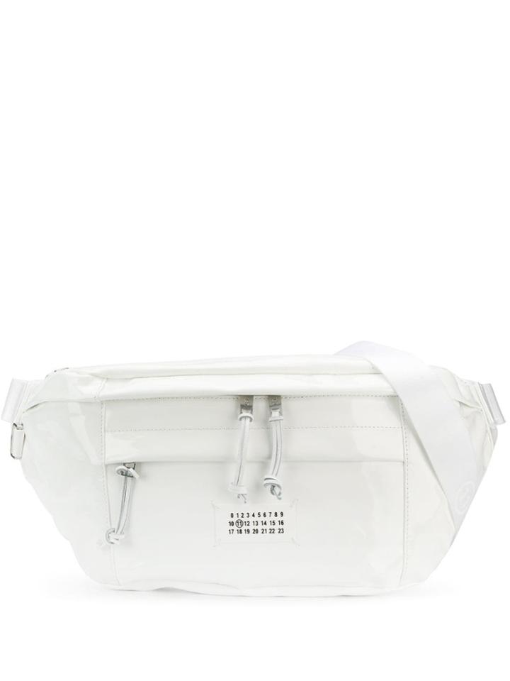 Maison Margiela Logo Tab Belt Bag - White