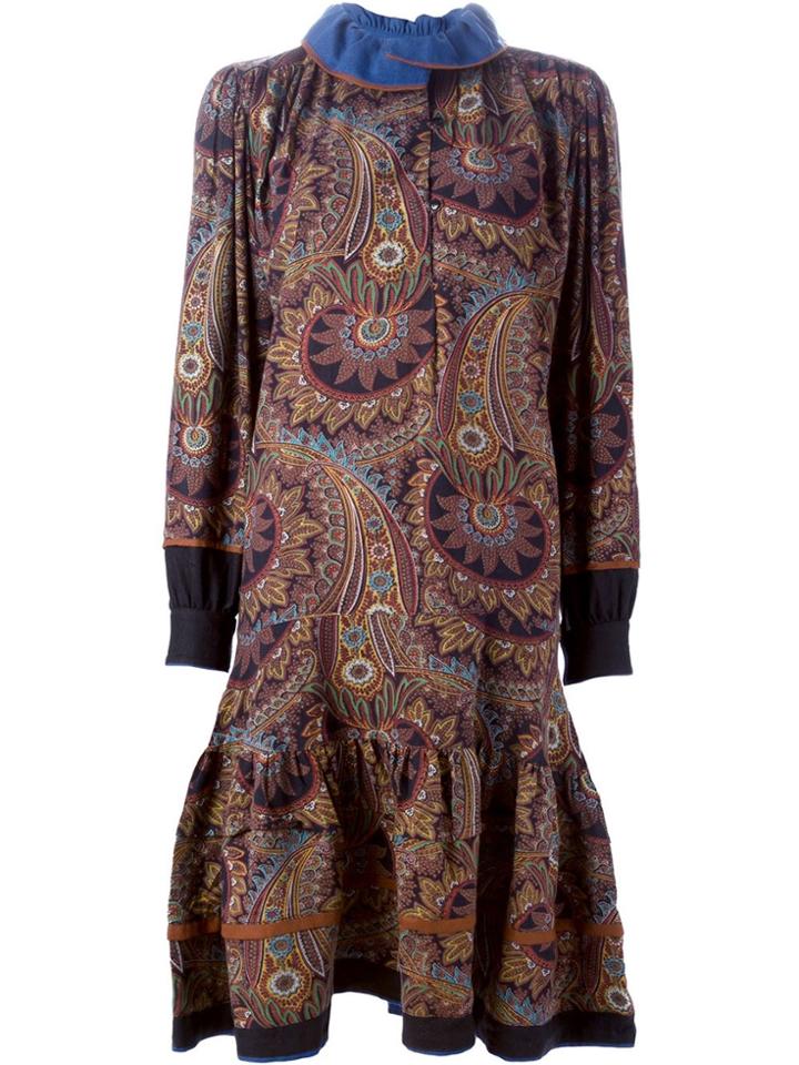 Kenzo Vintage Paisley Print Dress - Multicolour