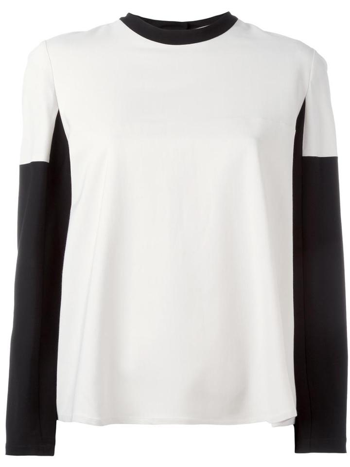 L'autre Chose - Round Neck Longsleeved T-shirt - Women - Spandex/elastane/viscose - 44, Nude/neutrals, Spandex/elastane/viscose