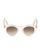 Cutler & Gross - Round Frame Sunglasses - Unisex - Acetate - One Size, Nude/neutrals, Acetate