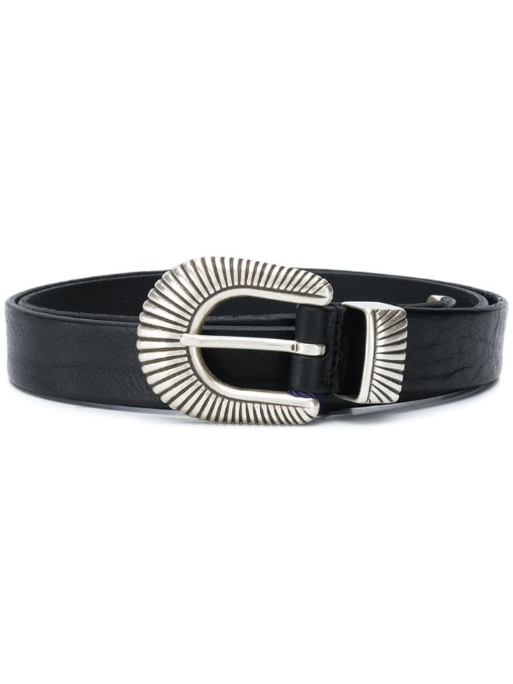 Anderson's Textured Buckle Belt - Black