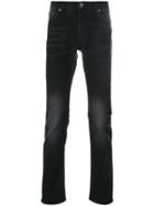 7 For All Mankind Ronny Slim-fit Faded Jeans - Black