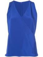 Peter Cohen V-neck Wrap Tank - Pink & Purple