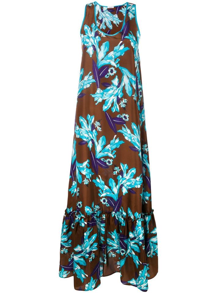 P.a.r.o.s.h. Floral Dress - Brown