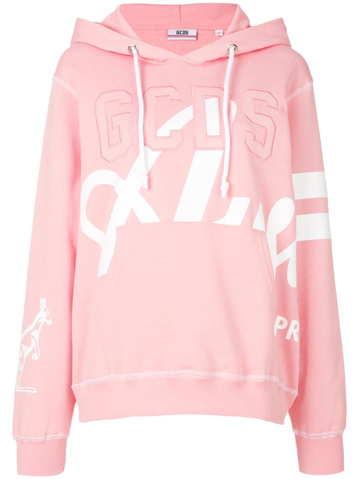 Gcds Logo Hoodie - Pink & Purple