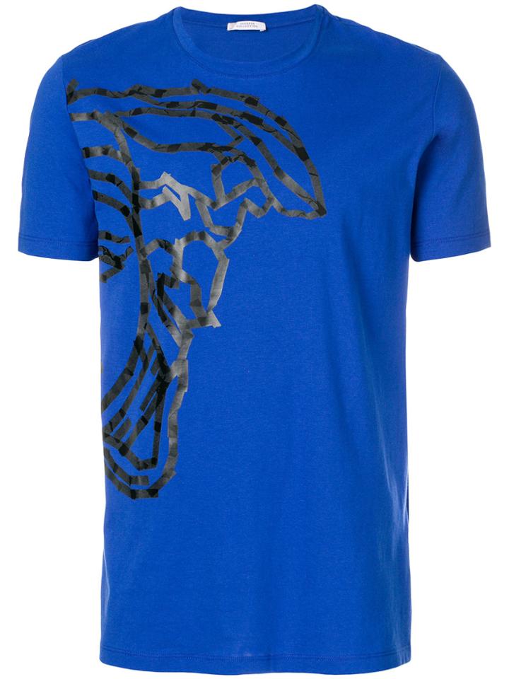 Versace Collection Medusa Logo T-shirt - Blue