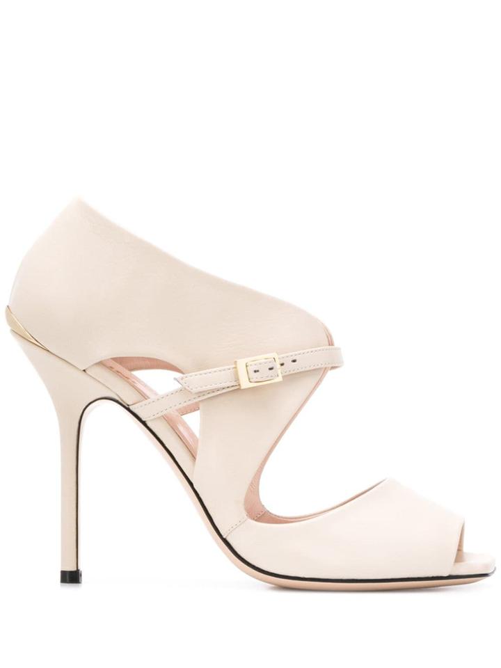 Pollini Buckled Strap Sandals - Neutrals