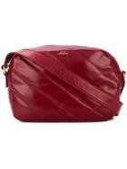 A.p.c. Quilted Shoulder Bag - Red