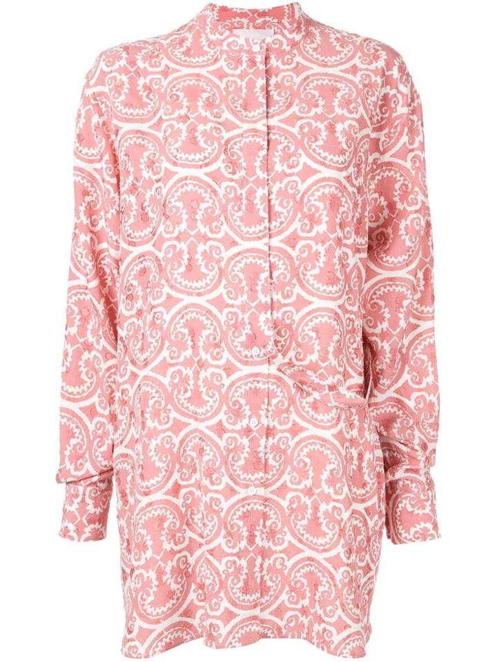 Jil Sander Floral Print Shirt - Pink