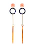 Iuo Large Oval Drop Earrings - Multicolour