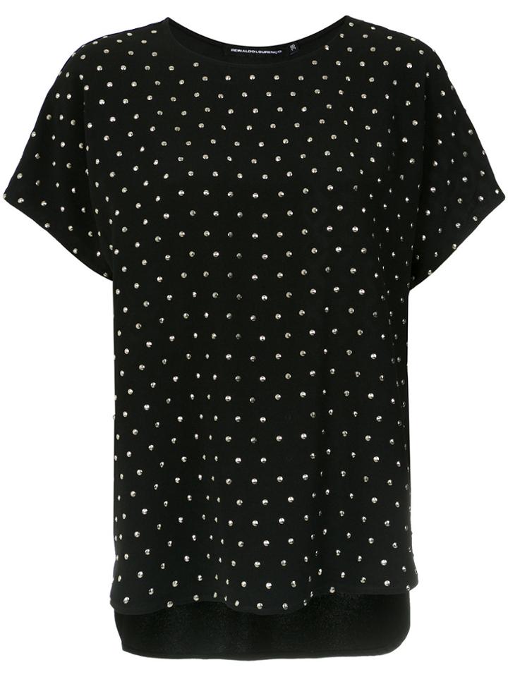Reinaldo Lourenço Studded Blouse - Black
