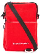 Off-white Logo Cross Body Bag - Red