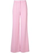 Adam Lippes - Flared Pants - Women - Spandex/elastane/acetate/viscose - 2, Pink/purple, Spandex/elastane/acetate/viscose