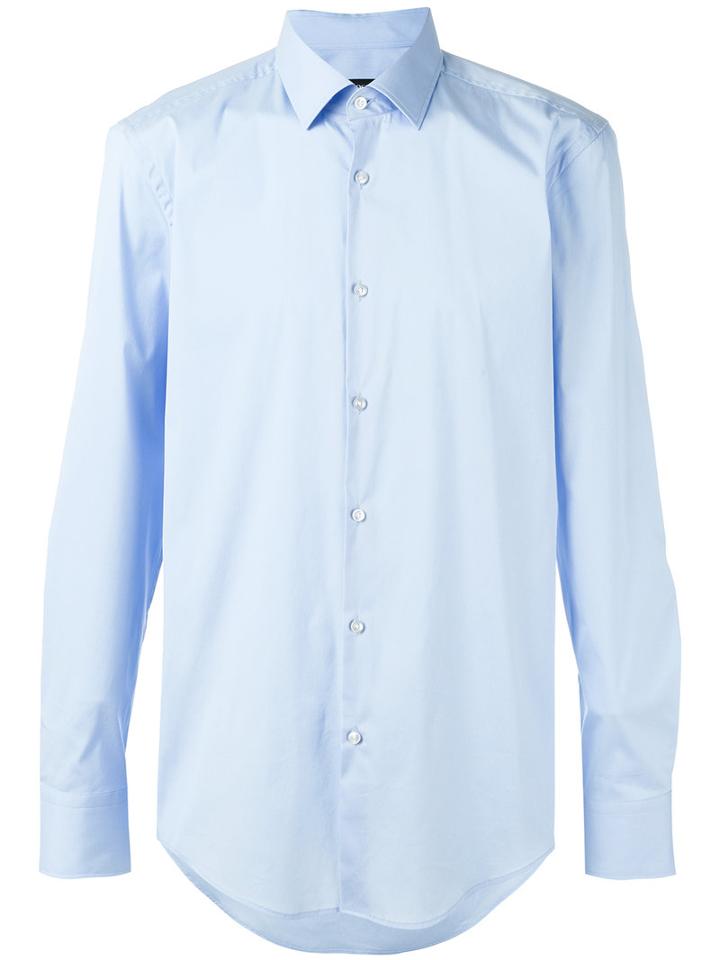 Boss Hugo Boss - Classic Shirt - Men - Cotton/polyamide/spandex/elastane - 43, Blue, Cotton/polyamide/spandex/elastane