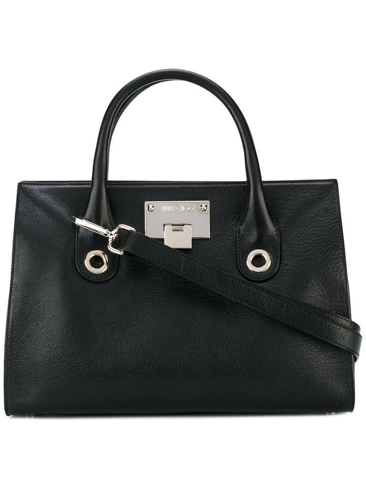 'riley' Tote - Women - Calf Leather - One Size, Black, Calf Leather, Jimmy Choo