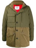 Woolrich Hooded Dual-fabric Parka - Green